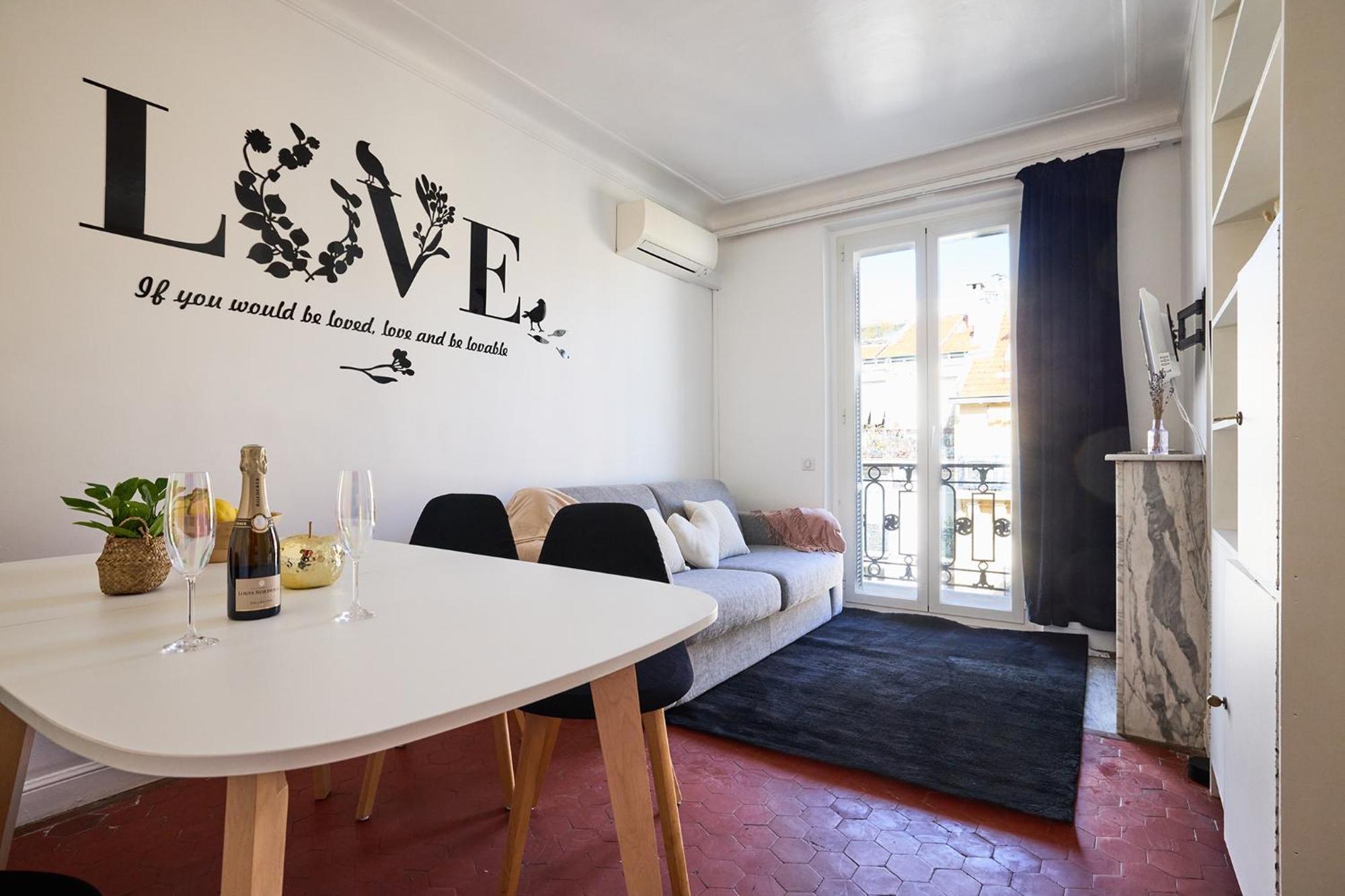 Appartements Nice Centre Proche Mer Carre D'Or Rum bild